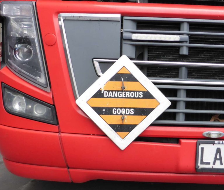 What is a dangerous goods placard?